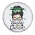 Lucky Sassy Lassie Messy Bun Spare Tire Cover Funny St Patricks Day