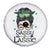 Lucky Sassy Lassie Messy Bun Spare Tire Cover Funny St Patricks Day