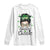 Lucky Sassy Lassie Messy Bun Long Sleeve Shirt Funny St Patricks Day