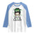 Lucky Sassy Lassie Messy Bun Raglan Shirt Funny St Patricks Day