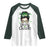 Lucky Sassy Lassie Messy Bun Raglan Shirt Funny St Patricks Day