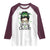 Lucky Sassy Lassie Messy Bun Raglan Shirt Funny St Patricks Day