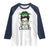 Lucky Sassy Lassie Messy Bun Raglan Shirt Funny St Patricks Day