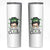 Lucky Sassy Lassie Messy Bun Skinny Tumbler Funny St Patricks Day