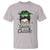 Lucky Sassy Lassie Messy Bun T Shirt Funny St Patricks Day