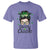 Lucky Sassy Lassie Messy Bun T Shirt Funny St Patricks Day