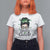 Lucky Sassy Lassie Messy Bun T Shirt For Women Funny St Patricks Day