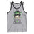 Lucky Sassy Lassie Messy Bun Tank Top Funny St Patricks Day