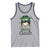Lucky Sassy Lassie Messy Bun Tank Top Funny St Patricks Day