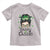 Lucky Sassy Lassie Messy Bun Toddler T Shirt Funny St Patricks Day