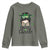 Lucky Sassy Lassie Messy Bun Youth Sweatshirt Funny St Patricks Day