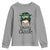 Lucky Sassy Lassie Messy Bun Youth Sweatshirt Funny St Patricks Day