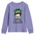 Lucky Sassy Lassie Messy Bun Youth Sweatshirt Funny St Patricks Day