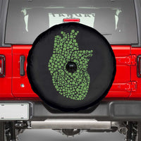 Lucky Shamrocks Heart Spare Tire Cover Anatomical Anatomy St Patrick's Day