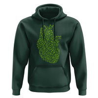 Lucky Shamrocks Heart Hoodie Anatomical Anatomy St Patrick's Day