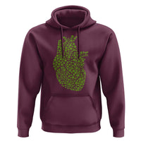 Lucky Shamrocks Heart Hoodie Anatomical Anatomy St Patrick's Day