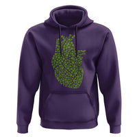 Lucky Shamrocks Heart Hoodie Anatomical Anatomy St Patrick's Day