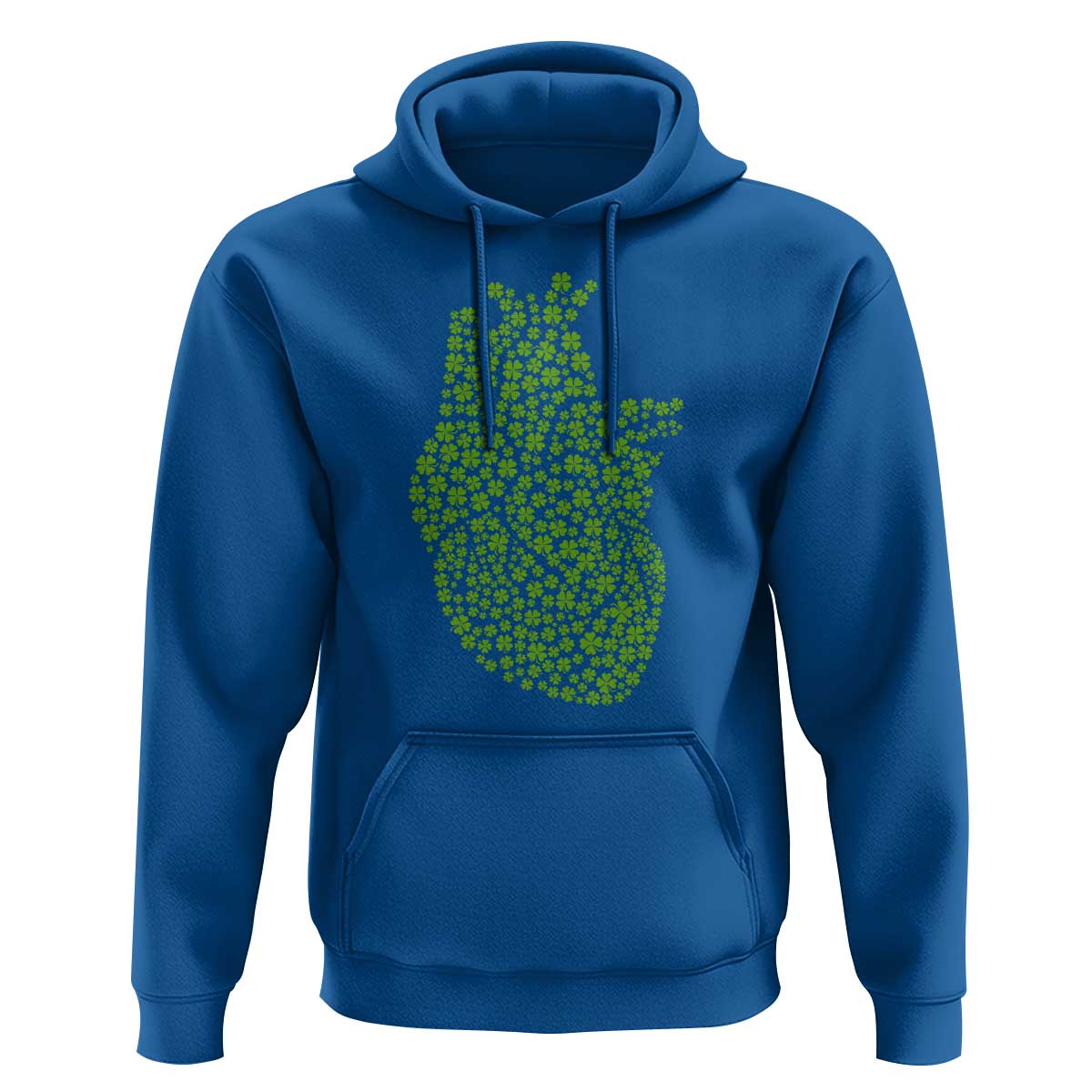 Lucky Shamrocks Heart Hoodie Anatomical Anatomy St Patrick's Day