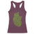 Lucky Shamrocks Heart Racerback Tank Top Anatomical Anatomy St Patrick's Day