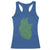 Lucky Shamrocks Heart Racerback Tank Top Anatomical Anatomy St Patrick's Day