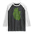 Lucky Shamrocks Heart Raglan Shirt Anatomical Anatomy St Patrick's Day