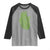 Lucky Shamrocks Heart Raglan Shirt Anatomical Anatomy St Patrick's Day