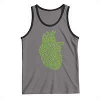 Lucky Shamrocks Heart Tank Top Anatomical Anatomy St Patrick's Day