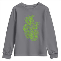 Lucky Shamrocks Heart Youth Sweatshirt Anatomical Anatomy St Patrick's Day