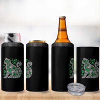 Irish Shamrock Cat Graphic 4 in 1 Can Cooler Tumbler Saint Patrick Day for Cat Lovers