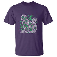 Irish Shamrock Cat Graphic T Shirt Saint Patrick Day for Cat Lovers