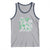 Irish Shamrock Cat Graphic Tank Top Saint Patrick Day for Cat Lovers