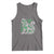 Irish Shamrock Cat Graphic Tank Top Saint Patrick Day for Cat Lovers