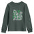 Irish Shamrock Cat Graphic Youth Sweatshirt Saint Patrick Day for Cat Lovers