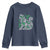 Irish Shamrock Cat Graphic Youth Sweatshirt Saint Patrick Day for Cat Lovers
