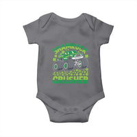 Funny Shamrock Crusher Monster Truck Baby Onesie Happy St Patricks Day Boys
