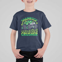 Funny Shamrock Crusher Monster Truck T Shirt For Kid Happy St Patricks Day Boys