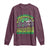 Funny Shamrock Crusher Monster Truck Long Sleeve Shirt Happy St Patricks Day Boys