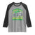 Funny Shamrock Crusher Monster Truck Raglan Shirt Happy St Patricks Day Boys