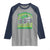 Funny Shamrock Crusher Monster Truck Raglan Shirt Happy St Patricks Day Boys