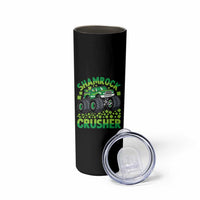 Funny Shamrock Crusher Monster Truck Skinny Tumbler Happy St Patricks Day Boys