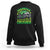 Funny Shamrock Crusher Monster Truck Sweatshirt Happy St Patricks Day Boys