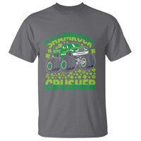 Funny Shamrock Crusher Monster Truck T Shirt Happy St Patricks Day Boys