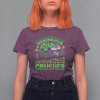 Funny Shamrock Crusher Monster Truck T Shirt For Women Happy St Patricks Day Boys