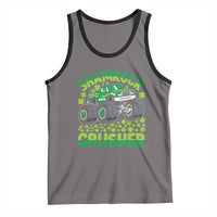Funny Shamrock Crusher Monster Truck Tank Top Happy St Patricks Day Boys