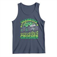 Funny Shamrock Crusher Monster Truck Tank Top Happy St Patricks Day Boys