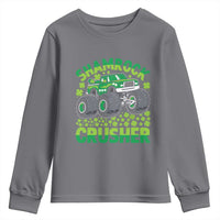 Funny Shamrock Crusher Monster Truck Youth Sweatshirt Happy St Patricks Day Boys