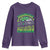 Funny Shamrock Crusher Monster Truck Youth Sweatshirt Happy St Patricks Day Boys