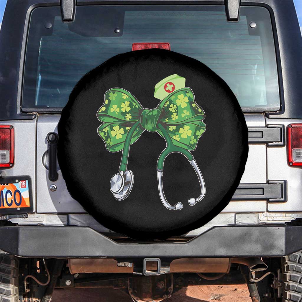 Shamrock Coquette Bow Stethoscope Spare Tire Cover Registered Nurse Nursing St Patricks Day