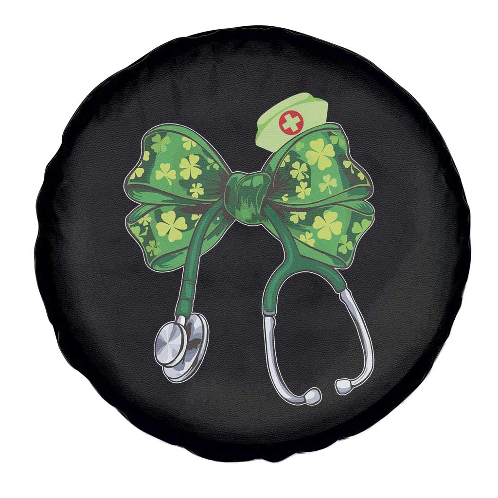 Shamrock Coquette Bow Stethoscope Spare Tire Cover Registered Nurse Nursing St Patricks Day