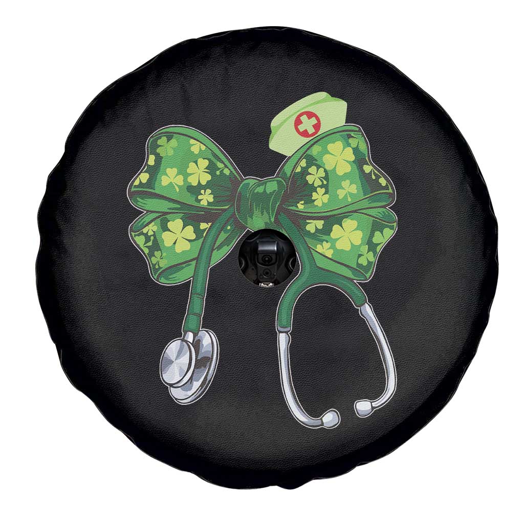 Shamrock Coquette Bow Stethoscope Spare Tire Cover Registered Nurse Nursing St Patricks Day